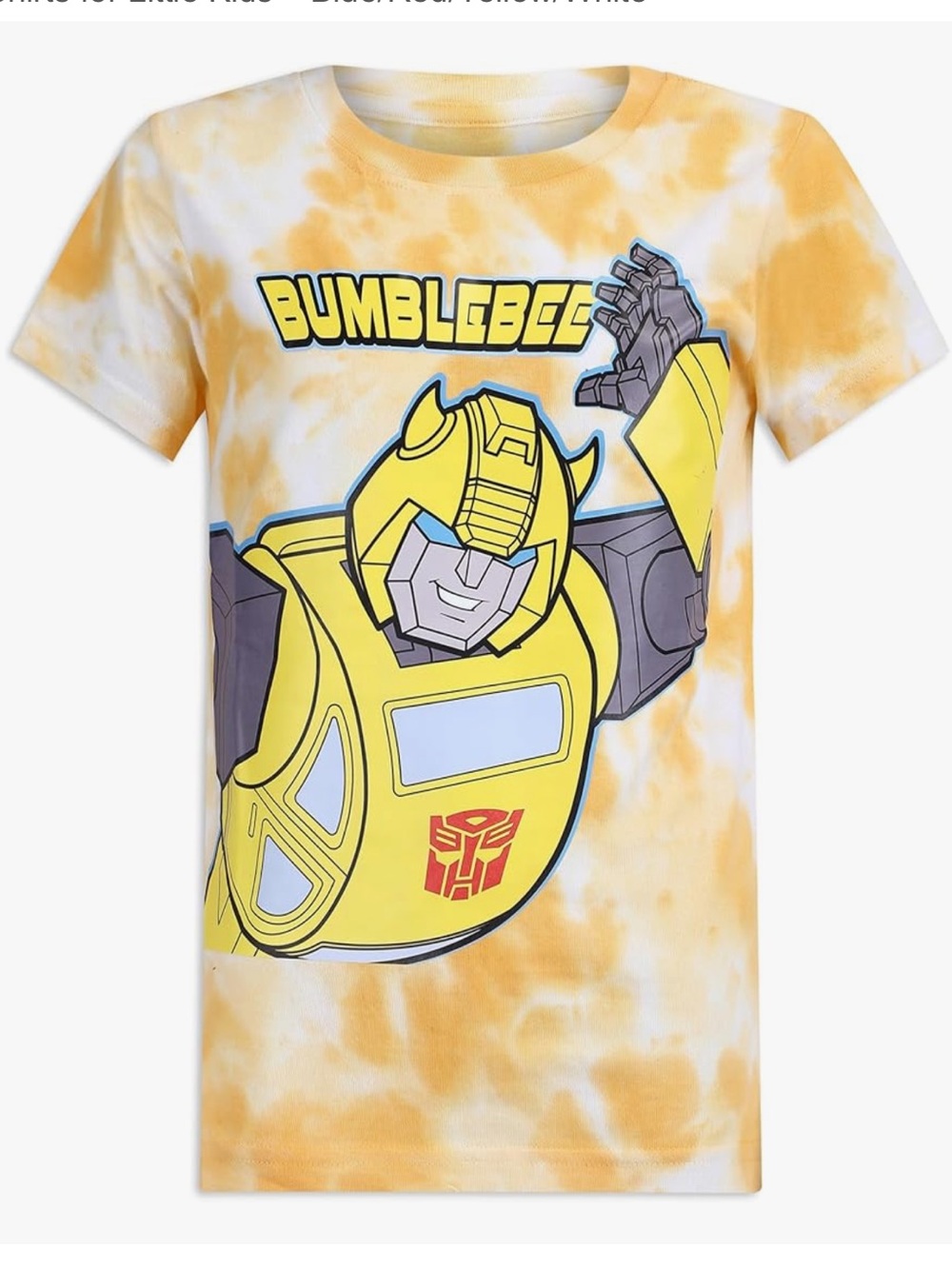 Transformers / Bumblebee Tie Dye Tee / Yellow / Boys